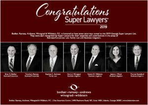 2019 Georgia Super Lawyers List