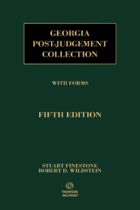 Book cover titled Georgia Post-Judgement Collection with Forms, Fifth Edition by Stuart Finestone and Robert D.